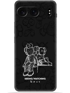 KAWS black design Soft Mobile Cover for Oneplus Nord 4 (5G)