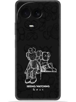 KAWS black design Soft Mobile Cover for Realme C67 (5G)