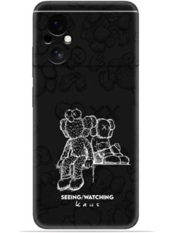 KAWS black design Soft Mobile Cover for Poco M4 (5G)