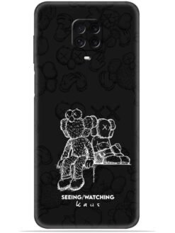 KAWS black design Soft Mobile Cover for Xiaomi Redmi Note 9 Pro Max