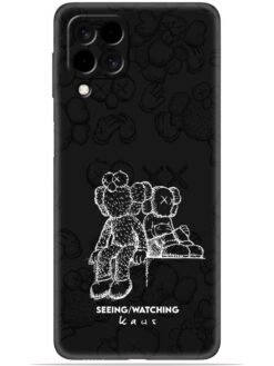 KAWS black design Soft Mobile Cover for Samsung Galaxy M53 (5G)