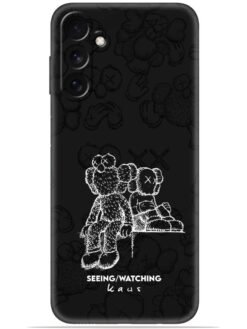 KAWS black design Soft Mobile Cover for Samsung Galaxy M54 (5G)