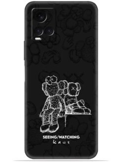 KAWS black design Soft Mobile Cover for Vivo Y21/Y21A/Y21G/Y21T/Y21E