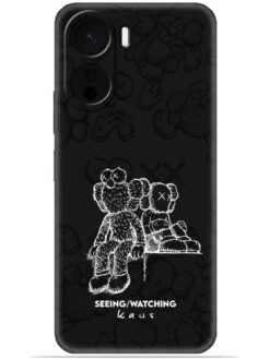 KAWS black design Soft Mobile Cover for Vivo Y16