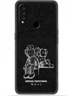 KAWS black design Soft Silicone Mobile Case for Oppo A31