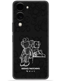 KAWS black design Soft Mobile Cover for Vivo Y19 (5G)