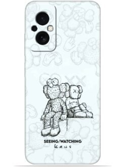 KAWS white design Soft Silicone Mobile Case for Poco M4 (5G)