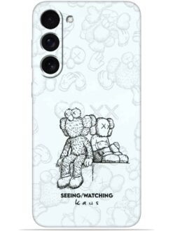 KAWS white design Soft Silicone Mobile Case for Samsung Galaxy S23 Plus (5G)