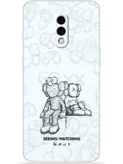 KAWS white design Soft Mobile Cover for Oneplus 7