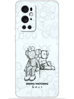 KAWS white design Soft Mobile Cover for Oneplus 9 Pro (5G)