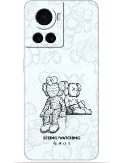 KAWS white design Soft Mobile Cover for Oneplus 10R (5G)