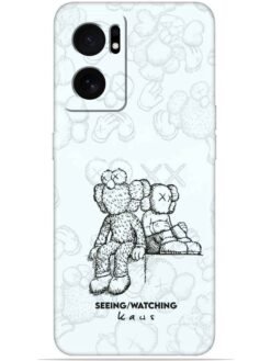 KAWS white design Soft Mobile Cover for Oneplus Nord Ce 2 (5G)