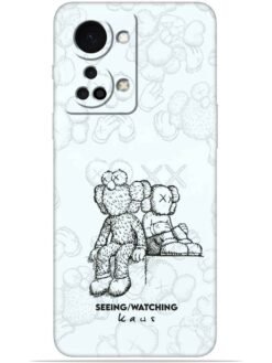 KAWS white design Soft Mobile Cover for Oneplus Nord 2T (5G)
