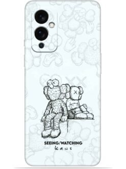 KAWS white design Soft Mobile Cover for Oneplus 9 (5G)