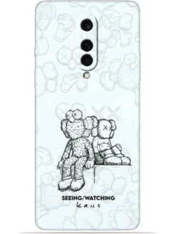 KAWS white design Soft Mobile Cover for Oneplus 8