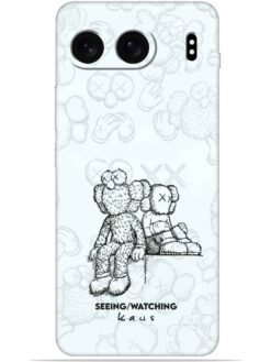 KAWS white design Soft Mobile Cover for Oneplus Nord 4 (5G)