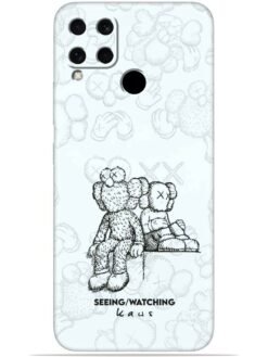 KAWS white design Soft Mobile Cover for Realme C15
