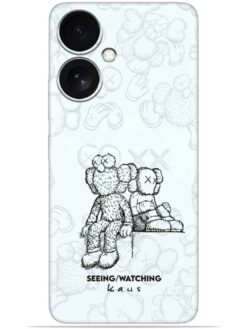KAWS white design Soft Mobile Cover for Xiaomi Redmi 13C (5G)