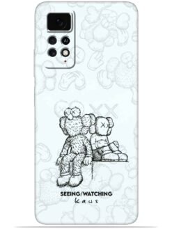 KAWS white design Soft Mobile Cover for Xiaomi Redmi Note 11S
