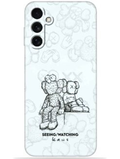 KAWS white design Soft Mobile Cover for Samsung Galaxy M54 (5G)