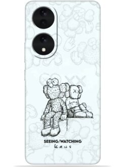KAWS white design Soft Mobile Cover for Vivo Y100 (5G)/Y100A (5G)