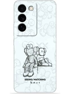 KAWS white design Soft Mobile Cover for Vivo T3 (5G)
