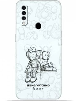KAWS white design Soft Silicone Mobile Case for Oppo A31