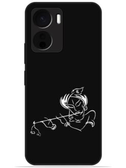 Krishna flute design Glossy Metal TPU Phone Cover for Vivo Y16