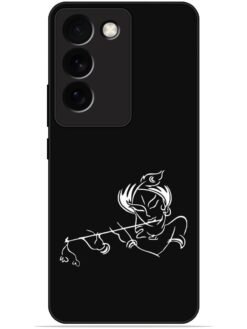 Krishna flute design Glossy Metal TPU Phone Cover for Vivo T3 (5G)
