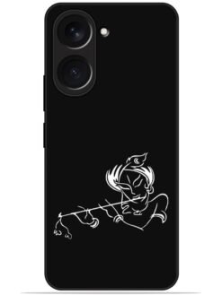 Krishna flute design Glossy Metal TPU Phone Cover for Vivo Y18/Y18E/Y18i/Y18T