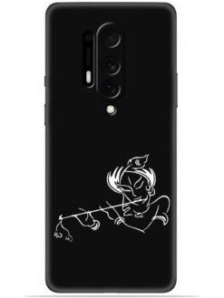 Krishna flute design Soft Mobile Cover for Oneplus 8 Pro
