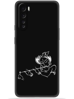 Krishna flute design Soft Mobile Cover for Oneplus Nord