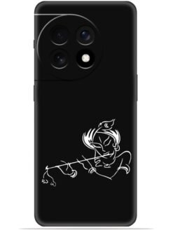 Krishna flute design Soft Mobile Cover for Oneplus 11 (5G)