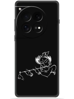 Krishna flute design Soft Mobile Cover for Oneplus 12 (5G)
