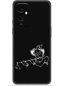Krishna flute design Soft Mobile Cover for Oneplus 9 (5G)