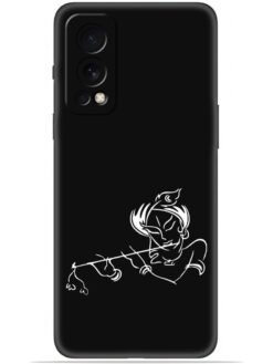 Krishna flute design Soft Mobile Cover for Oneplus Nord 2 (5G)