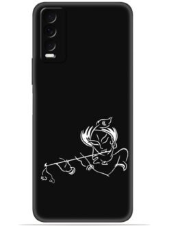 Krishna flute design Soft Mobile Cover for Vivo Y20/Y20i/Y20s/Y20A/Y20G/Y20T