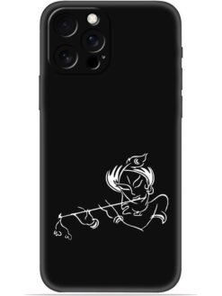 Krishna flute design Soft Mobile Cover for Apple Iphone 12 Pro