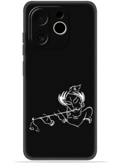 Krishna flute design Soft Mobile Cover for Tecno Pop 9 (5G)
