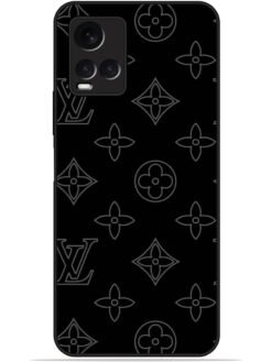 LV logo Glossy Metal TPU Phone Cover for Vivo Y21/Y21A/Y21G/Y21T/Y21E