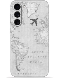 Maps aesthetic Soft Silicone Mobile Case for Samsung Galaxy S23 (5G)