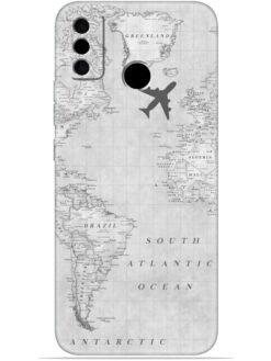 Maps aesthetic Soft Mobile Cover for Tecno Spark Go (2020)