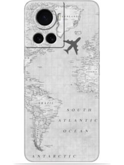 Maps aesthetic Soft Mobile Cover for Oneplus 10R (5G)