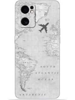 Maps aesthetic Soft Mobile Cover for Oppo Reno 7 (5G)