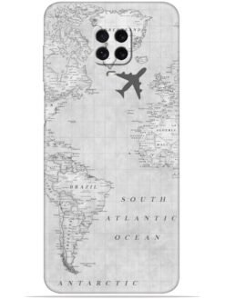 Maps aesthetic Soft Mobile Cover for Xiaomi Redmi Note 9 Pro Max