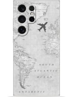 Maps aesthetic Soft Mobile Cover for Samsung Galaxy S24 Ultra (5G)