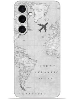 Maps aesthetic Soft Mobile Cover for Samsung Galaxy S24 Fe (5G)
