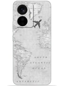 Maps aesthetic Soft Mobile Cover for Iqoo Z6 (44W)