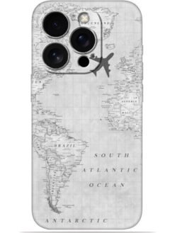 Maps aesthetic Soft Mobile Cover for Apple Iphone 15 Pro