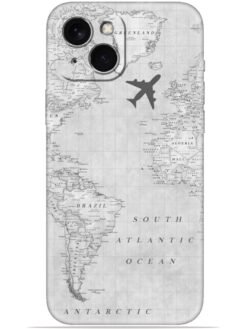 Maps aesthetic Soft Mobile Cover for Apple Iphone 14 Plus
